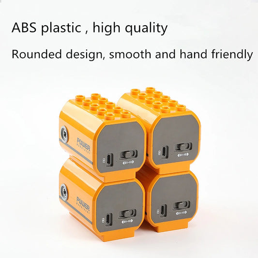 Big Size Building Blocks Power Function Motor Rechargeable Technical Gear DIY Educational Accessories Toys For Kids Xmas Gift